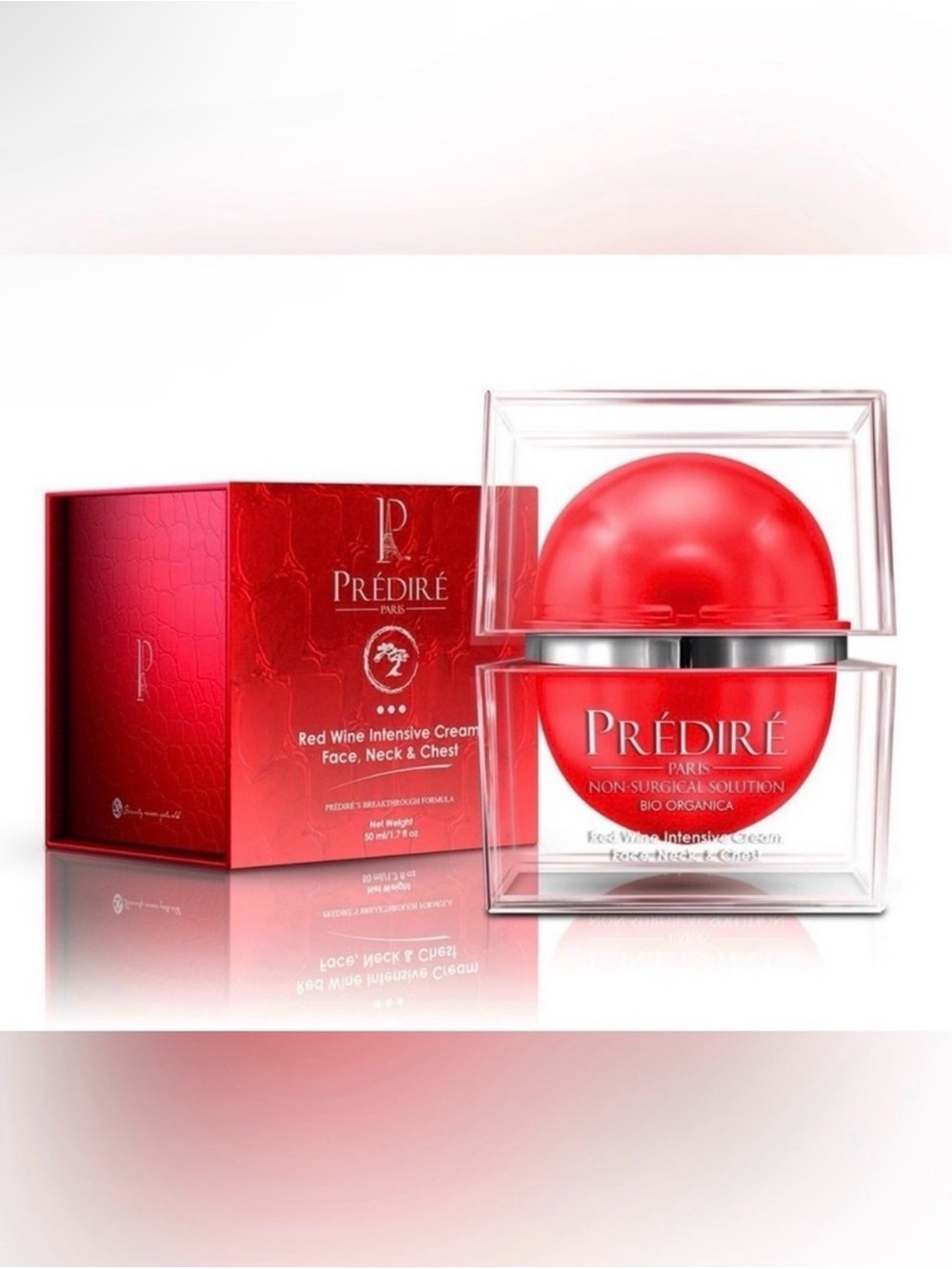 Predire Red Wine Intensive Firming Cream for Face, Neck & Chest - Retail $980